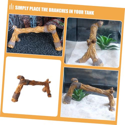 UKCOCO Driftwood Branch for Reptile Habitat Natural Climbing Decor Enriched Landscape for Snake Tanks Aquarium Pieces Reptile Climbing Accessories