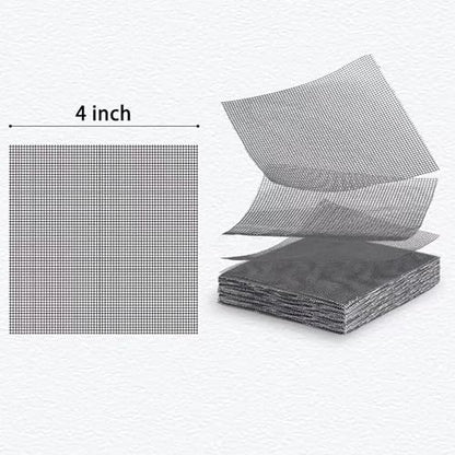Sylken 200 Pack Flower Pot Hole Mesh Pad, 4" Square Drainage Hole Mesh Pad - Ultimate Gardening Solution Preventing Soil Loss, Anti-Slip, Bonsai Bottom Grid Mat Gifts for Women Gardeners! - size: 4"