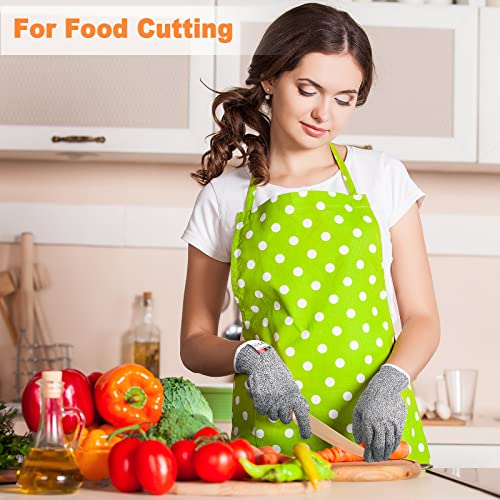 Chuarry 10 Pairs Cut Resistant Gloves Cutting Proof Gloves Level 5 Protection Kitchen Cuts Glove for Shucking Fish - size: Small