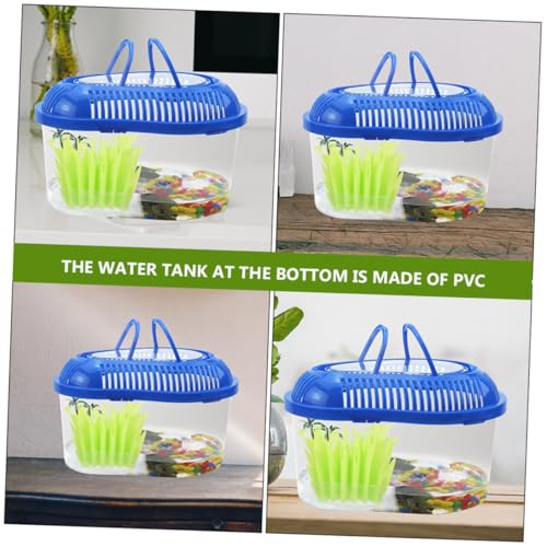 VANZACK 2pcs Tortoise Box Humidifier with Realistic Imitation Plants Natural Evaporation for Reptile Tank Landscaping for Maintaining High Humidity Levels