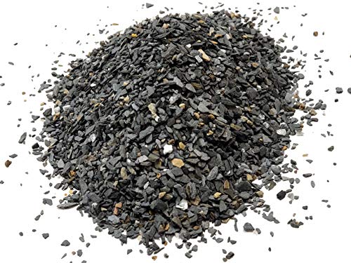Natural Slate Stone Coarse Sand Less than 1/8" - USA Sourced and Packaged for Basing Models, Wargaming, Mosaic Stone Art, Crafts, Bonsai, Succulents, Miniature or Fairy Gardens (8 ounces) - style: 8oz