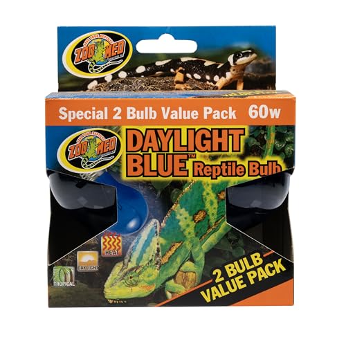Zoo Med (6 Boxes) 2-Pack Daylight Blue Reptile Bulb, 60-watt