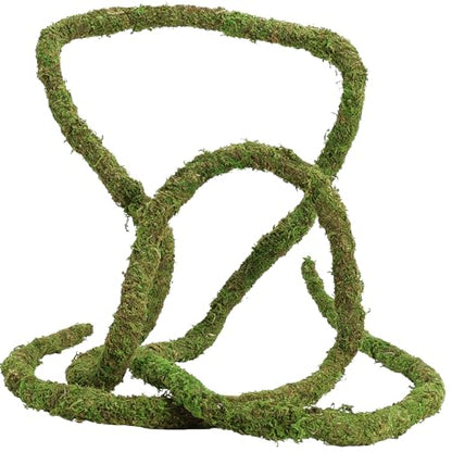 USMOLA Moss Vine for Reptiles, Bendable Climbing Vines Reptile Tank Accessories, Natural Moss Rope for Leopard Gecko, Lizard, Snake, Chameleon, Frog Terrarium Decor (Jungle Green, 6.5 FT) - size: 6.5 FT