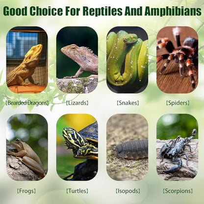 VCEPJH Reptile Bark Bedding,2 LB Natural Cork Bark for Reptiles Flat Cork Wood Terrarium Substrate Tank Supplies for Snake Spiders Bearded Dragons Hermit Crabs Geckos