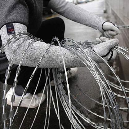 Cut Resistant Nitrile Gloves and Sleeves with EN388 Level 5 Protection - color: Black