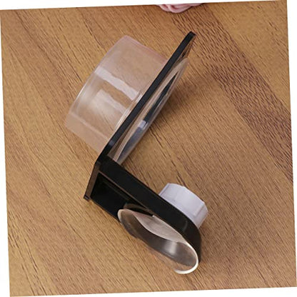 BESPORTBLE 4pcs Reptile Feeding Bowls Water and Food Dish for Lizards Geckos Turtles and Frogs Space-Saving Design Stable Wall Mount Black - size: Size 2
