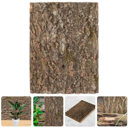 HANABASS Reptile Cork Terrarium Background Natural Bark Decor for Gecko Turtle and Reptile Tanks Climbing Mat Habitat Safe Lightweight and Easy to Move