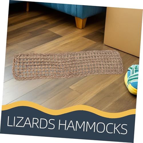 2pcs Reptile Carpet Lizard Lounger Grass Mat Forest Floor Bedding for Bearded Dragons Toys