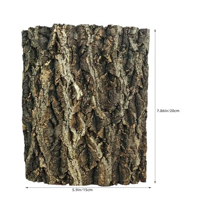 2pcs Natural Cork Bark - Wood Background for Reptiles, Bearded Dragons, Snakes, Geckos - Climbing Accessory for Terrariums/Turtle Tanks/Bird Cages