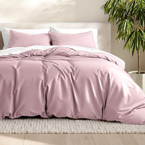 Bare Home Bedding Duvet Cover Extra Long Size - Premium 1800 Super Soft Collection - Lightweight, Cooling - Soft Breathable Bedding Duvet Cover (Twin/Twin XL, Dusty Pink) - color: 30 - Dusty Pink (No Comforter), size: Twin/Twin XL