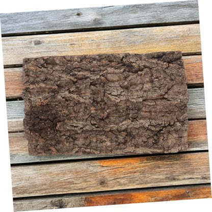 2pcs Natural Reptile Bark Bedding Backdrop for Terrarium Cork Substrate for Snakes Spiders Bearded Dragons Geckos and Crabs