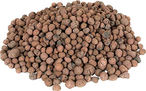 GROW!T GMC40l - 4mm-16mm Clay Pebbles, Brown, (40 Liter Bag) - Made from 100% Natural Clay, Can be used for Drainage, Decoration, Aquaponics, Hydroponics and Other Gardening Essentials - size: 40 Liter Bag