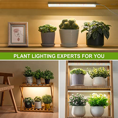 FOXGARDEN Grow Light, Full Spectrum Plant Light Strip for Indoor Plants, 288 LED Bright Grow Lamp with Auto On/Off Timer 4/8/12H, 3 Switch Modes, 10 Dimmable Brightness, 3 Packs - color: Tri Heads