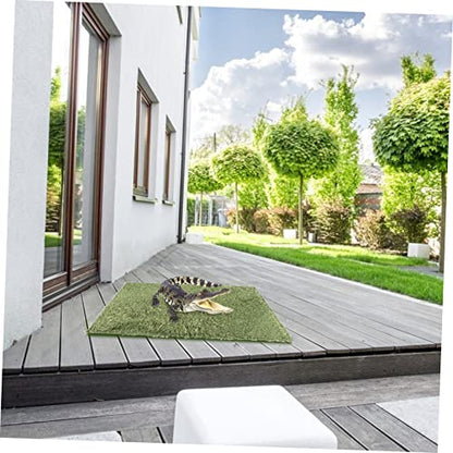 Yardwe 2pcs Reptile Moss Carpet Mat Lizard Tank Decor Soft Reusable Terrarium Substrate
