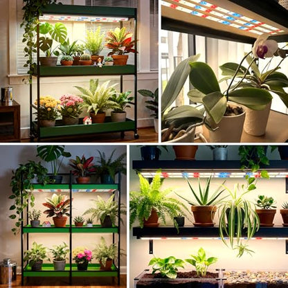 DBFAIRY Grow Strip Lights Plug-in LED Full Spectrum Plant Grow Light Strip | 3.28FT/ 120 LED,with Timer Dimmable