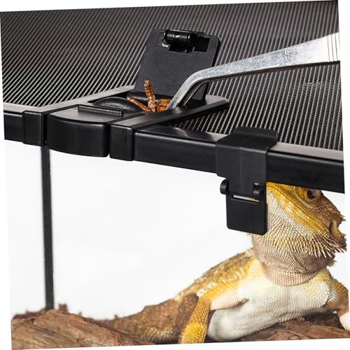 Kichvoe 6pcs Reptile Terrarium Buckle Lock Clips for Glass Turtle Feeding Tank Easy Install Escape Locks for Tropical Amphibian and Insect Boxes Lightweight Secure Latches for Breeding