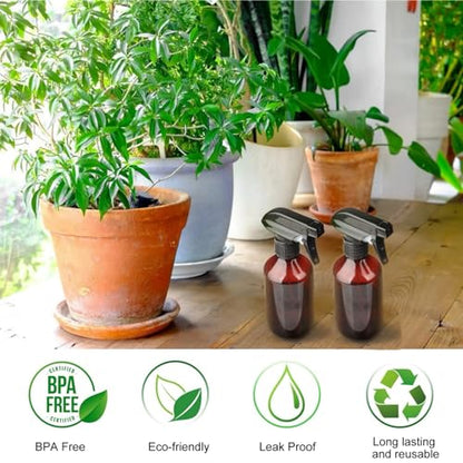 Teyssor Spray Bottles Water Spray Bottle - BPA Free - 10 oz/300 ml Plastic Refillable Containers Fine Mist Small Spray Bottle with Adjustable Nozzle for Hair, Cooking, Cleaning - color: Light Green+Red