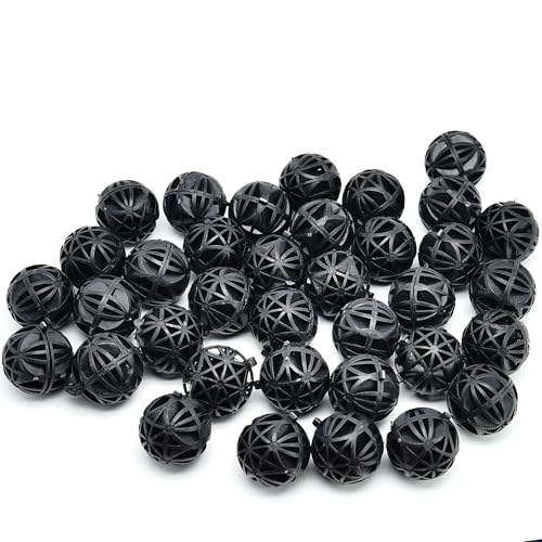 Surf turtle 100 Pcs 1 Inch Bio Balls Filter Media, Aquarium Biological Filter Balls for Fish Tank, Pond and Aquarium Filtration - size: 1-Inch