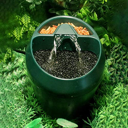 Reptile Waterfall Drinking Fountain Eco Friendly Watering Water Feeder Chameleon Cantina for Leopard Gecko