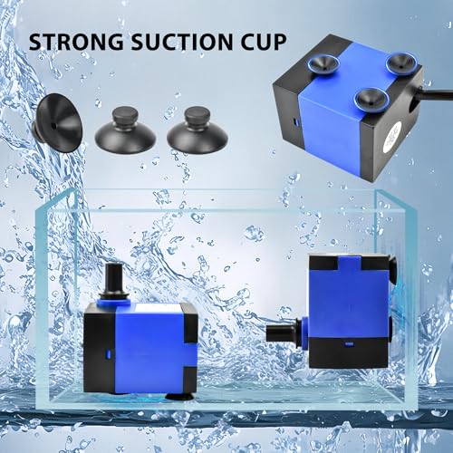 CHANCS 74GPH AC 110V Outdoor Fountain Pump 4W with 2.46ft High Lift Small Submersible Water Pump for Tabletop Fountains - color: 4w 280l/H