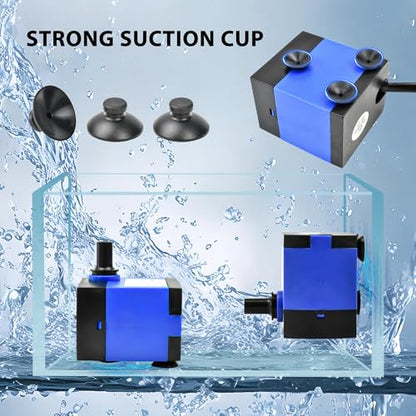 CHANCS AC 110V Small Submersible Water Pump 92GPH 5W High Lift 2.79ft Mini Fountain Pump for Pet Fountain - color: 5w 350l/H