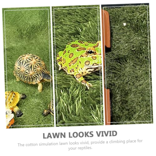 Reptile Moss Carpet Cushion for Horned Frogs Tortoise Habitat Premium Easy to Install Adaptable for Various Terrariums Decorative Fake Lawn Mat