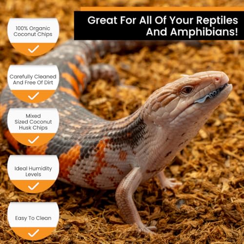 Microchip Coconut Substrate for Inverts and Reptiles Loose Fine Coconut Husk Chip Mix Reptile and Tarantula Bedding for Terrarium Floor (36 Quart) - size: 36 Quart