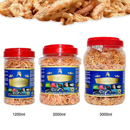 ljhnba Aquarium Fish Foods Freeze Dried Shrimp Healthy Cichlid for Feeding for Arowana Dried Foo Dried Shrimp Fish Food