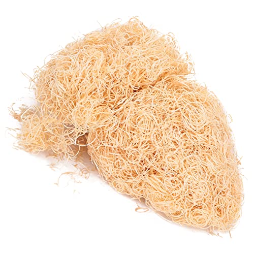 Drfeify Poplar Wood Wool Pet Mat for Snakes and Lizards, EcoFriendly Aspen Wood Silk, DustFree Climbing Pet Litter, White