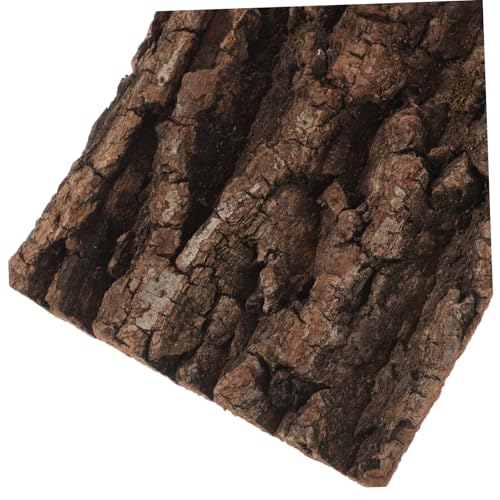 Luxshiny Natural Cork Bark Background Reptile Tank Backdrop Wall Decor for Chameleon Gecko Bearded Dragon Turtle Snake Terrarium Climbing Habitat