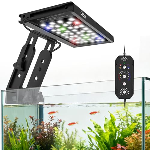 QZQ Fish Tank Light – Aquarium Light 24/7 Mode LED Aquarium Lights for Fish Tank with Adjustable Timer/Brightness, Aquarium Plant Light (16W for 12–20 Inch Tank) - size: 16W for 12-20 Inch Tank