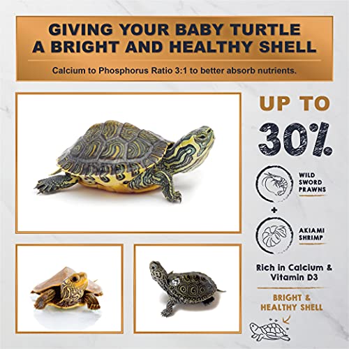 Ultra Fresh Floating Baby Turtle Food, All Natural Ingredients, Wild Sword Prawn, Calcium Vitamin D Enriched for Picky Aquatic Turtles, Baby Turtle Nutri Stick 1.6 oz - size: 1.6 Ounce (Pack of 1)