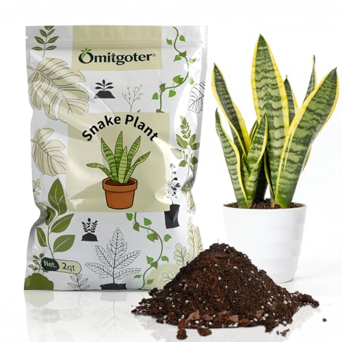 Organic Snake Plant Potting Soil 1qt- Well-Draining Nutrient-Rich Mix for Healthy Roots & Faster Growth, Natural Soil for Sansevieria Plants - color: Snake Soil, size: 1QT