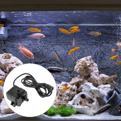 LIOOBO Small Aquarium Pump Fish Pond Pump Mini Fountain Pump Submersible Water Pump for Garden