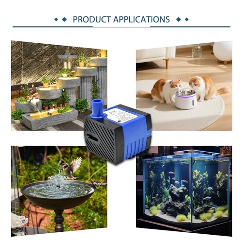 CHANCS AC 110V Water Pump 2.5W 160L/H 42GPH High Lift 1.48ft Small Submersible Pump for humidifiers - color: 2.5w 160l/H