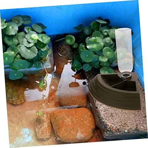 Levemolo Reptile Water Fountain Automatic Reptile Food Bowl Lizard Water Dispenser Pet Supply