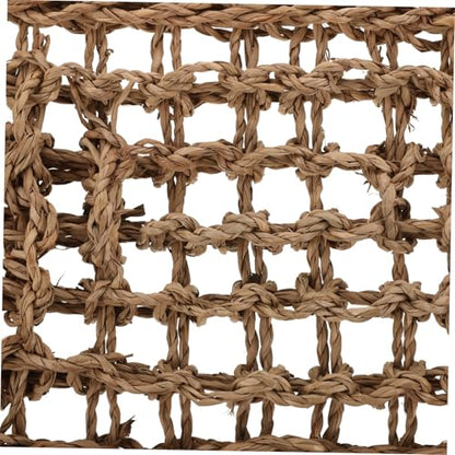 BESPORTBLE Reptile Hammock for Animals Woven Hanging Bed for Lizards Bearded Dragons Hamsters Easy to Install Design for Cozy Rest and Playtime Natural Grass Material