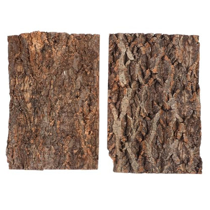 DOITOOL Natural Cork Bark Reptile Platforms for Terrarium Decor 11.81X7.87X1.57In Climbing and Resting Accessories for Lizards Turtles Spiders and Small Pets