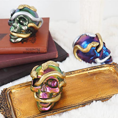 Silicone Skull Molds - 3D Snake & Skeleton Skull Decor for Epoxy Resin DIY Art Craft Candle Making