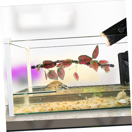 SUPVOX Bendable Simulated Vine with Suction Cups Flexible Jungle Climbing Decor for Bearded Dragons Geckos and Other Reptiles Durable Plant for Terrarium Habitats