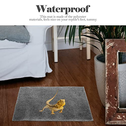 INOOMP 2pcs Reptile Mat Lizard Snake Turtle Bedding Absorbent Pad Tortoise Supply