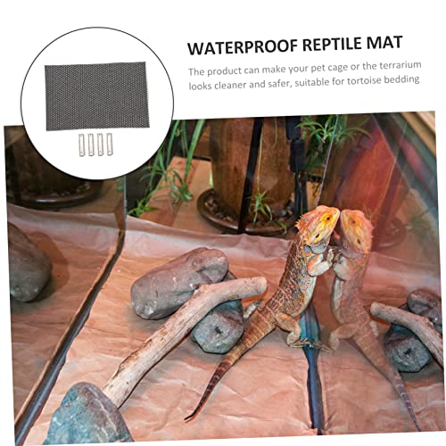 Abaodam 1Set Moisture Retaining Reptile Carpet of Terrarium Liner Bedding for Snakes Lizards Tortoises and Breathable Substrate for Cleaner Safer
