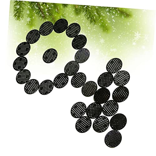 100pcs Flower Pot Hold Mesh Pad Plastic Drainage Covers for Planters Flower Pot Grid Mat Prevent Soil Loss and Leak Reusable and Breathable