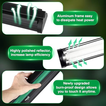 18W UVB Light for Reptiles - size: 18W-24.2IN