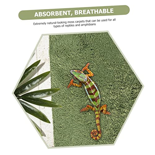 BESPORTBLE Household Reptile Carpet Mat Washable Terrarium Bedding for Lizard Gecko Snake and Tortoise Durable Easy to Cut and Comfortable Crawl Space for Pets