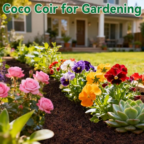 ZeeDix 8 Pack Coco Coir Brick (11.2lbs), 100% Organic Coconut Coir for Garden Soil & Potting Mix, Low EC and pH Balance, Compressed Coconut Husk Fiber for Seed Starter Soil for Indoor Outdoor Plants - size: 8pcs
