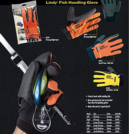 Lindy Fish Handling Glove Puncture-Proof and Cut Resistant Fish-Grabbing Glove - color: Right Hand