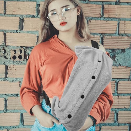 Homoyoyo Breathable Adjustable Reptile Sling Carrier Bag for Lizards and Guinea Pigs Portable Outdoor Travel Canvas Pet Carrier with Large Capacity and Easy-Clean Design Lightweight Gray