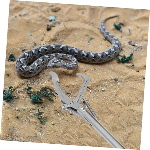 Toddmomy 1pc Stainless Steel Snake Catcher Practical Reptile Capture Tool for Safe Handling Folding Design for Easy Storage and Use