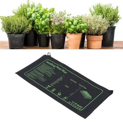 POCREATION 2 Pack Seedling Heat Mat, Plant Heat Mat for Plant Starting PVC IPX7 Warm Hydroponic Heating Pad for Indoor Home Gardening Seed Starter (US Plug 120V)
